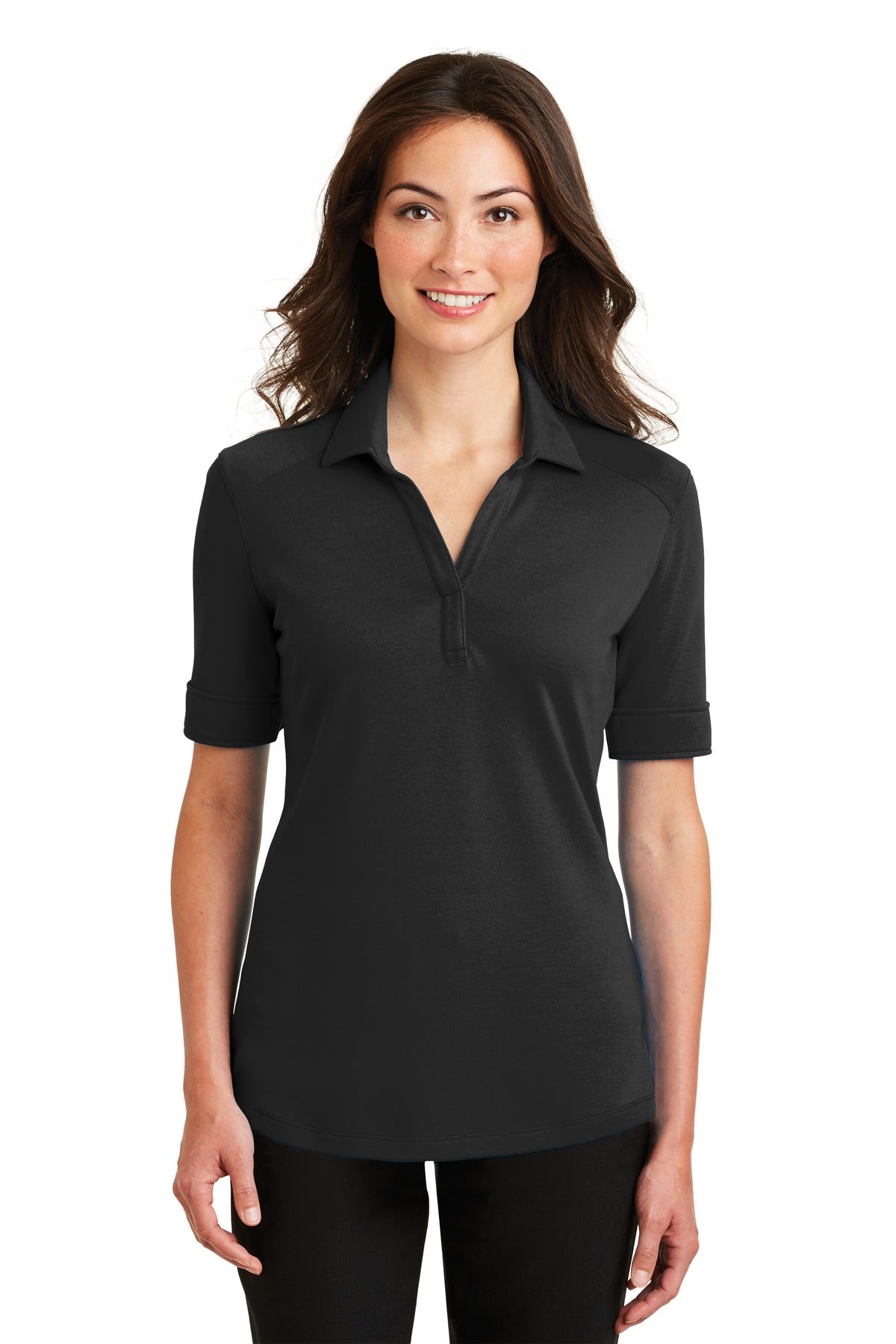 Port Authority „Silk Touch“ – Damen-Funktionspoloshirt aus Interlock, L5200