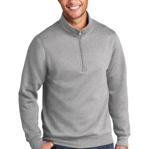 Port & Company – Herren-Fleecepullover mit Viertelreißverschluss