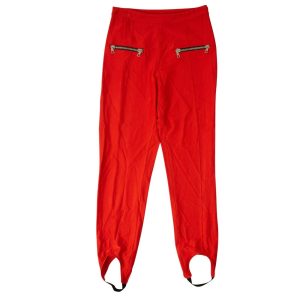 Unravel Project – schmal geschnittene Steghose in Rot