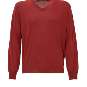 Brunello Cucinelli – neuer Herrenpullover aus 100 % Kaschmir mit V-Ausschnitt