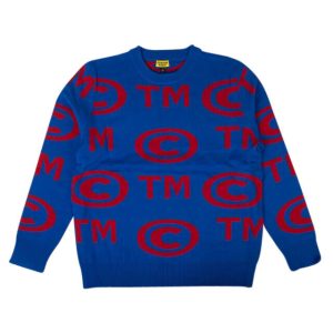 Chinatown Market – mehrfarbiger Strickpullover „Trade Mark“