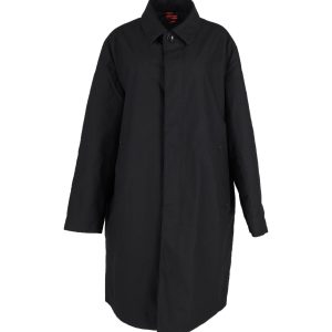 Carolina Herrera Mantel mit Kragen aus schwarzem Polyester