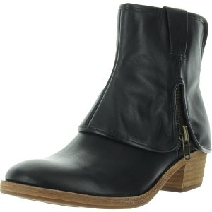 Stiefeletten aus Leder mit Reißverschluss