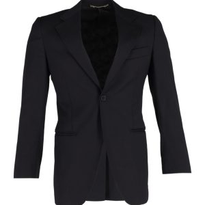Dolce & Gabbana Blazer aus schwarzer Wolle 7748640505916