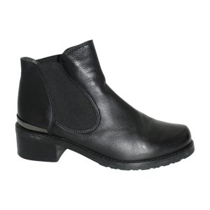 Stuart Weitzman Stiefeletten aus schwarzem Leder 7748743626812