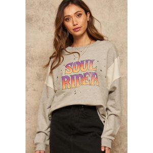 Sweatshirt aus French Terry mit Grafikmotiv – 7806003150908